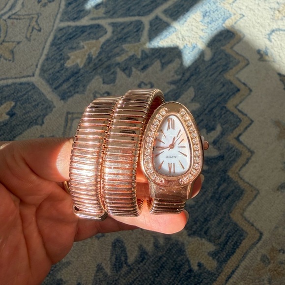 Serpenti Rose Gold Snake Wrap Elegant Watch